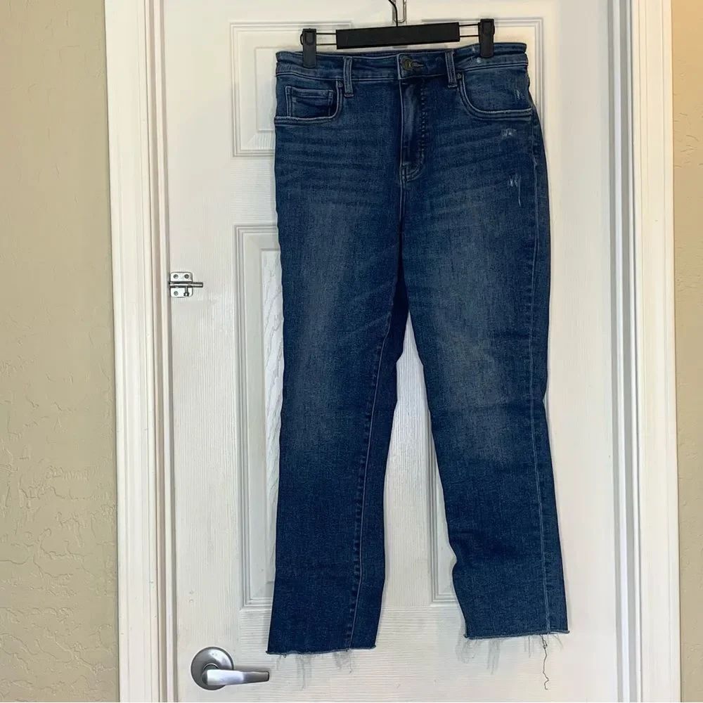 Kut from the Kloth Reese High Rise Fab Ankle Straight Leg Jeans Size 6